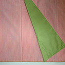 紅花紬袷　八掛