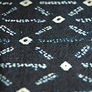 苧麻藍染め絞り夏衣