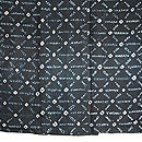 苧麻藍染め絞り夏衣　上前