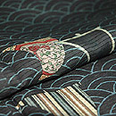 青海波に帆船文様絽訪問着