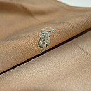 「古池や…」水面文様単衣訪問着