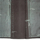 鮎文様紗小紋　上前