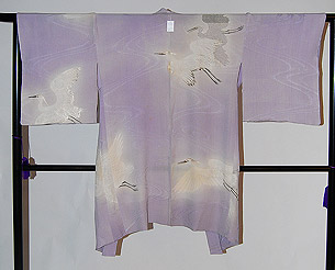 白鷺の図単衣羽織