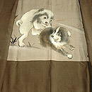 縞結城切継道中着　胴裏