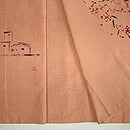 花の風景柄紅花染付下 八掛