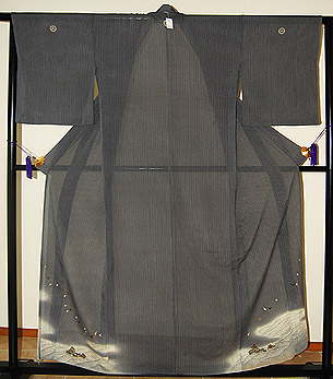 波千鳥絽縮緬色留袖