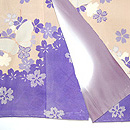 薄香色錦紗地付下　上前