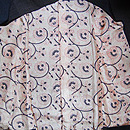 結城縞の寄せ裂コート　羽裏