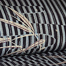 経縞に葦の単衣　質感・風合