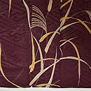 金通しにススキの単衣　上前