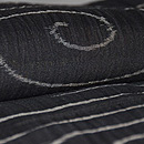 水面にアメンボウ文様小千谷縮 質感・風合