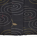 水面にアメンボウ文様小千谷縮 上前