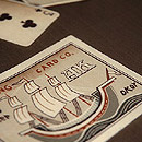 トランプ柄染名古屋帯 