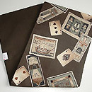 トランプ柄染名古屋帯 