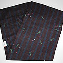 松葉に梅散らし文名古屋帯 