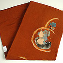 大津絵名古屋帯