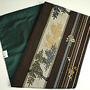 松に梅の図博多帯