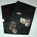 茶道具刺繍名古屋帯　帯裏