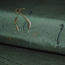 蕨柄刺繍名古屋帯　質感・風合