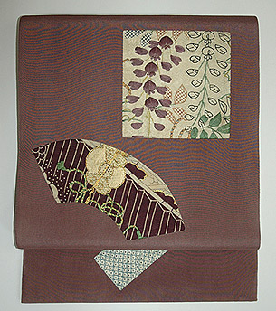 切り嵌め開き名古屋帯