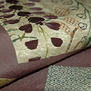 切り嵌め開き名古屋帯　質感・風合