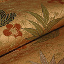 松竹梅開き名古屋帯　質感・風合