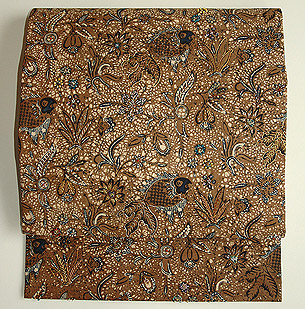 バティックビーズ刺繍名古屋帯