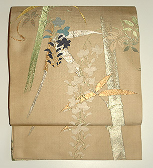 龍村平蔵製　光悦藤竹錦