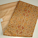 薔薇文様インドサリー名古屋帯