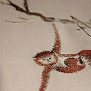 テナガザルの刺繍名古屋帯