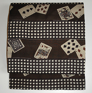 トランプ柄名古屋帯