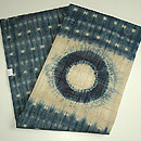 藍染絞り夏帯　帯裏