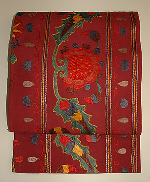 ウズベキスタンスザニ名古屋帯