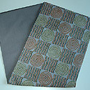 渦巻文様カンタ刺繍名古屋帯　帯裏