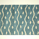 ウッドプリント抽象文様名古屋帯　前中心