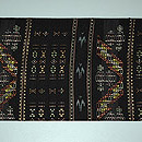 南風原花織名古屋帯　前中心