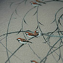 柳に雀染名古屋帯　質感・風合