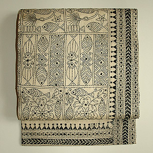 インドカンタワーク名古屋帯