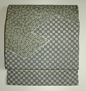 江戸小紋染分け絽名古屋帯