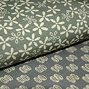 江戸小紋染分け絽名古屋帯　質感・風合