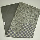 江戸小紋染分け絽名古屋帯　帯裏