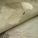 朝顔刺繍名古屋帯　質感・風合