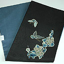 蝶の刺繍開き名古屋帯　帯裏