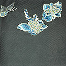 蝶の刺繍開き名古屋帯　前中心