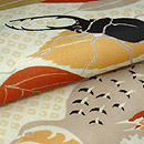 秋色いっぱい名古屋帯　質感・風合