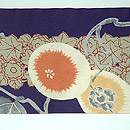 紅葉に丸柿名古屋帯　前中心