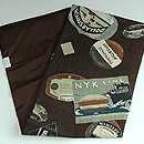 船のラベル名古屋帯　帯裏