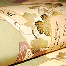 塩瀬地に和本柄名古屋帯　質感・風合