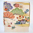 笠松紋綴丸帯　お太鼓