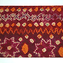 インドネシア絞り染名古屋帯　前中心